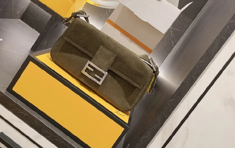 Fendi suede ladies Handbag