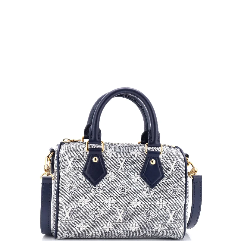 Speedy Bandouliere Bag Monoglam Jacquard Canvas 20