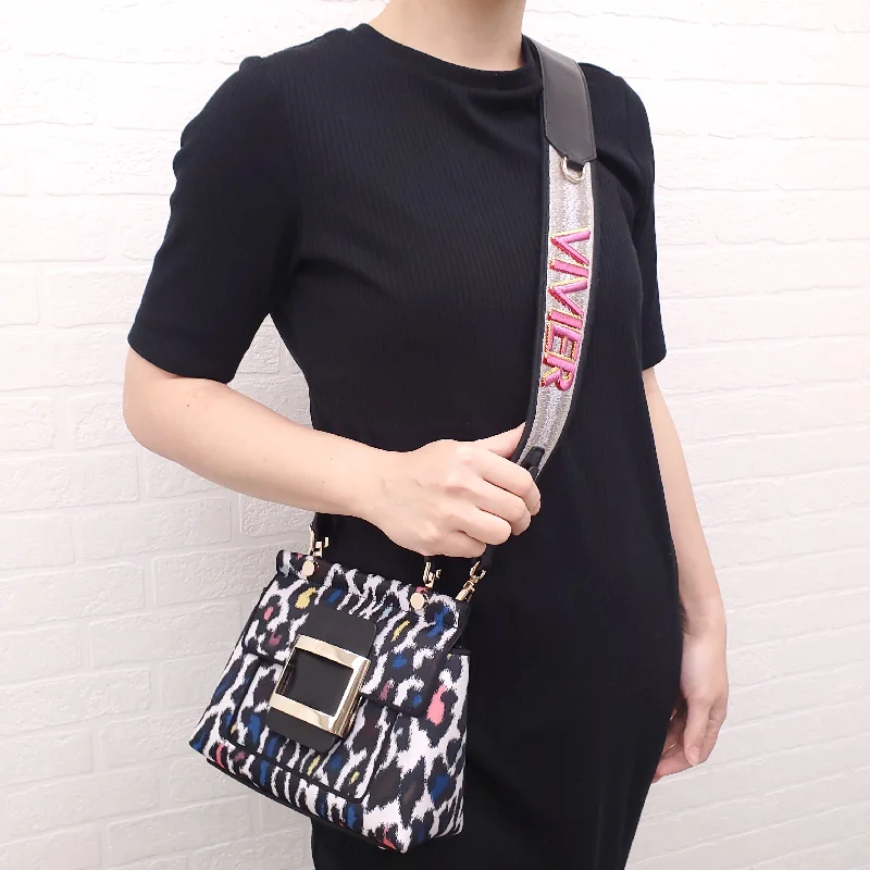 ROGER VIVIER BOWELS BAG WITH SEQUIN CROSSBODY STRAP