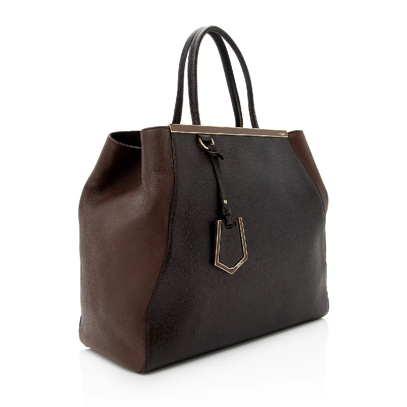 Fendi Vitello Calfskin 2Jours Elite Large Tote (SHF-22596)