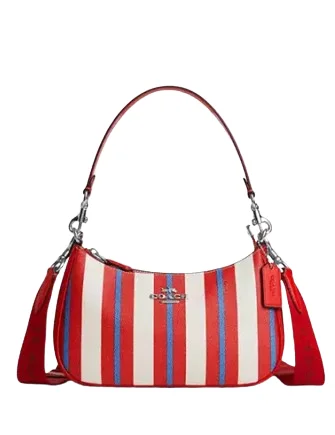 Coach Teri Shoulder Bag With Stripe Print