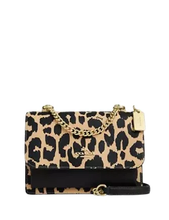 Coach Klare Crossbody Bag With Leopard Print