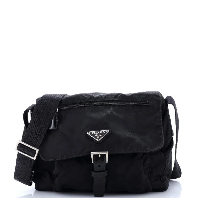 Buckle Messenger Bag Tessuto Small