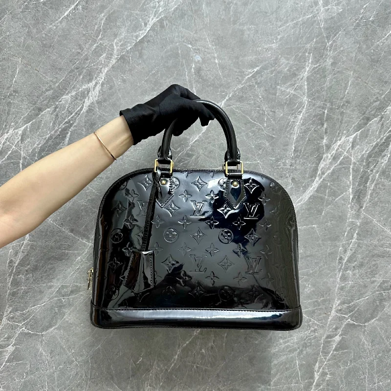 LV Alma PM Black Vernis Recolored