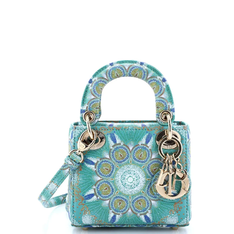 Dior In Lights Lady Dior Bag Embroidered Painted Calfskin Micro