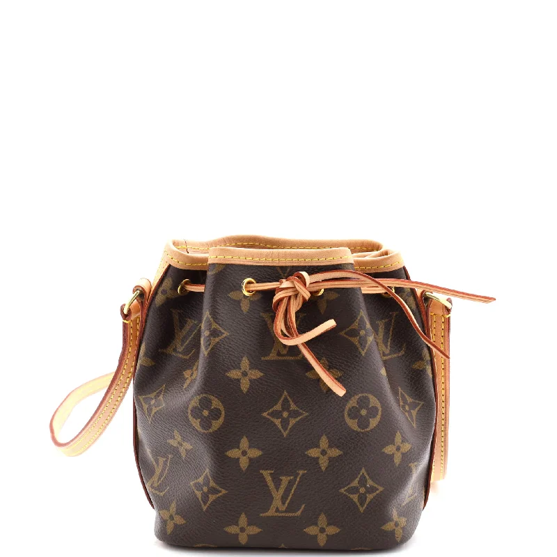 Noe Handbag Monogram Canvas Nano