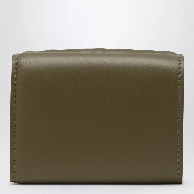 Fendi Green Micro Trifold Baguette Wallet Women