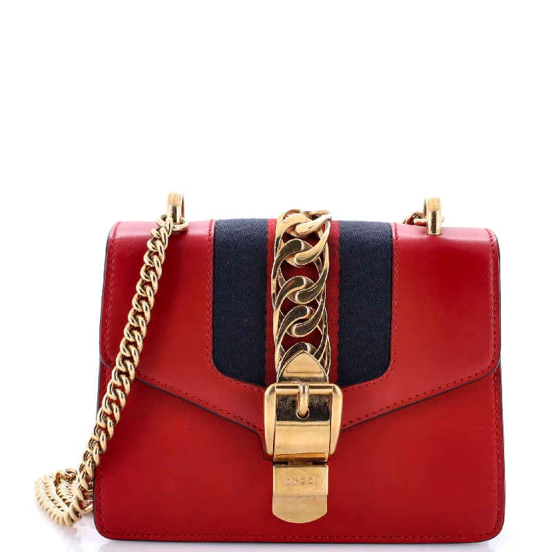 Sylvie Chain Shoulder Bag Leather Mini