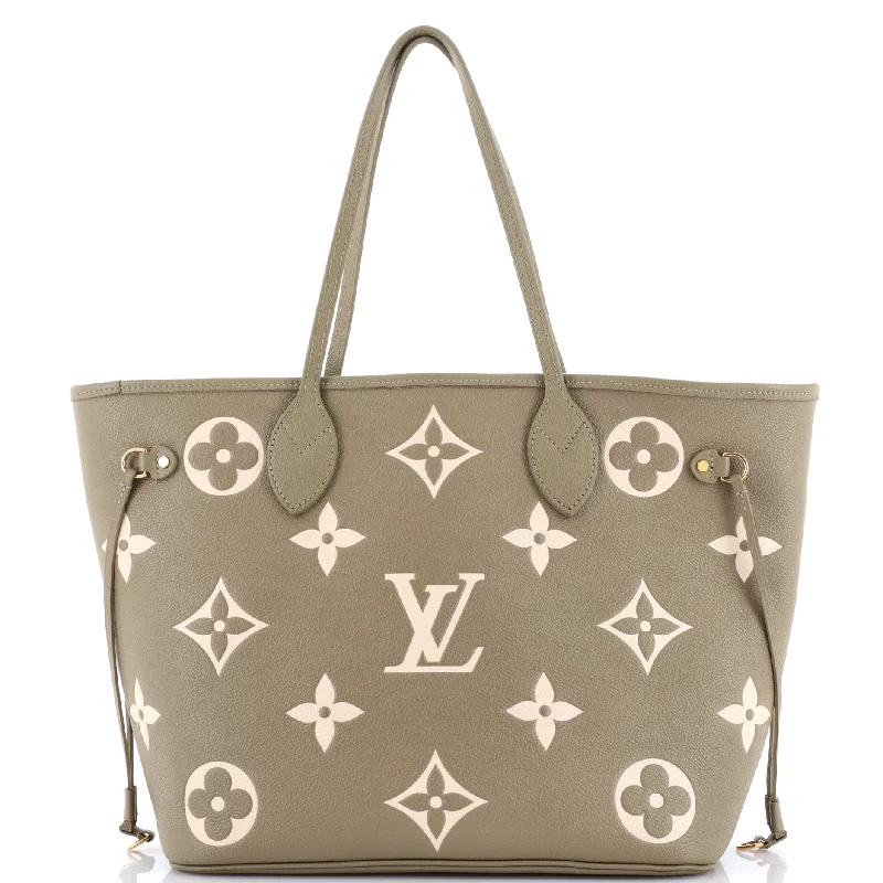 Neverfull NM Tote Bicolor Monogram Empreinte Giant MM