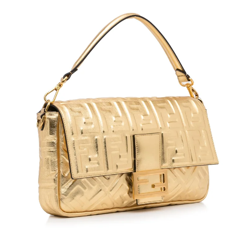 Fendi Large Embossed Zucca Baguette (SHG-ZcKJ66)