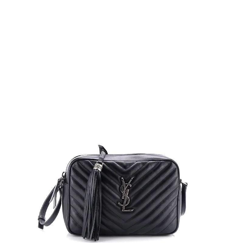 Lou Camera Bag Matelasse Chevron Leather Small