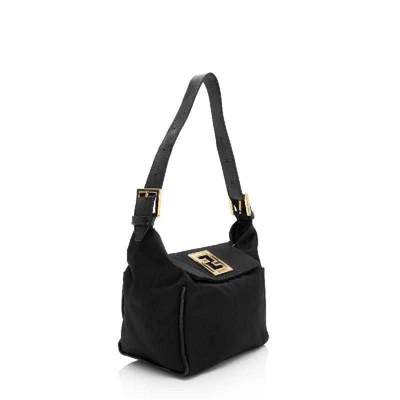 Fendi Vintage Nylon FF Small Flap Bag (SHF-SS6oIw)