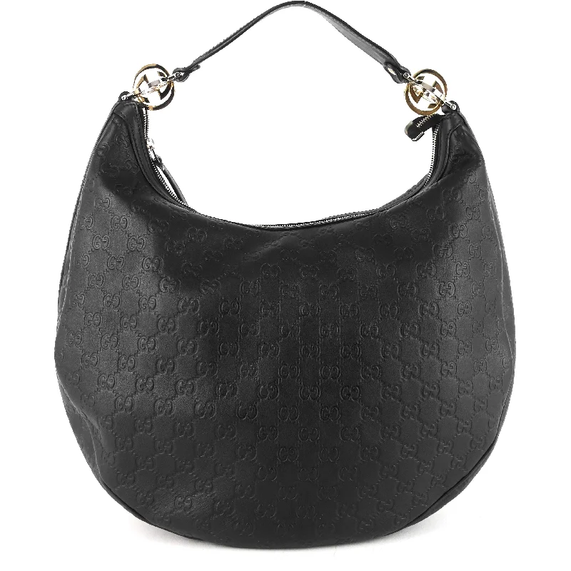 GG Twins Guccissima Leather Hobo Bag