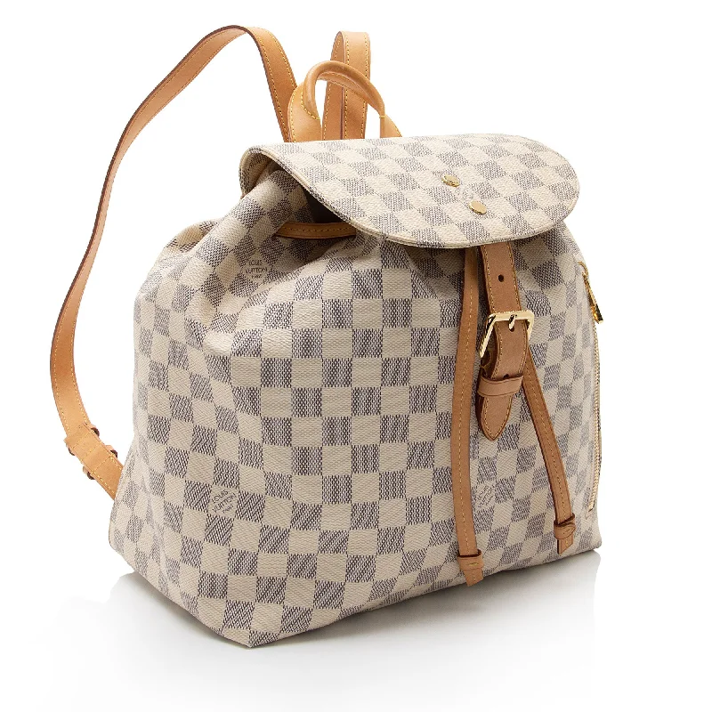 Louis Vuitton Damier Azur Sperone Backpack (moHJbt)