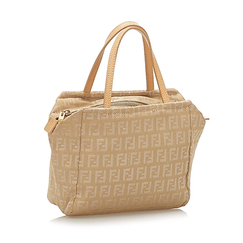 Fendi Zucchino Canvas Handbag (SHG-32352)