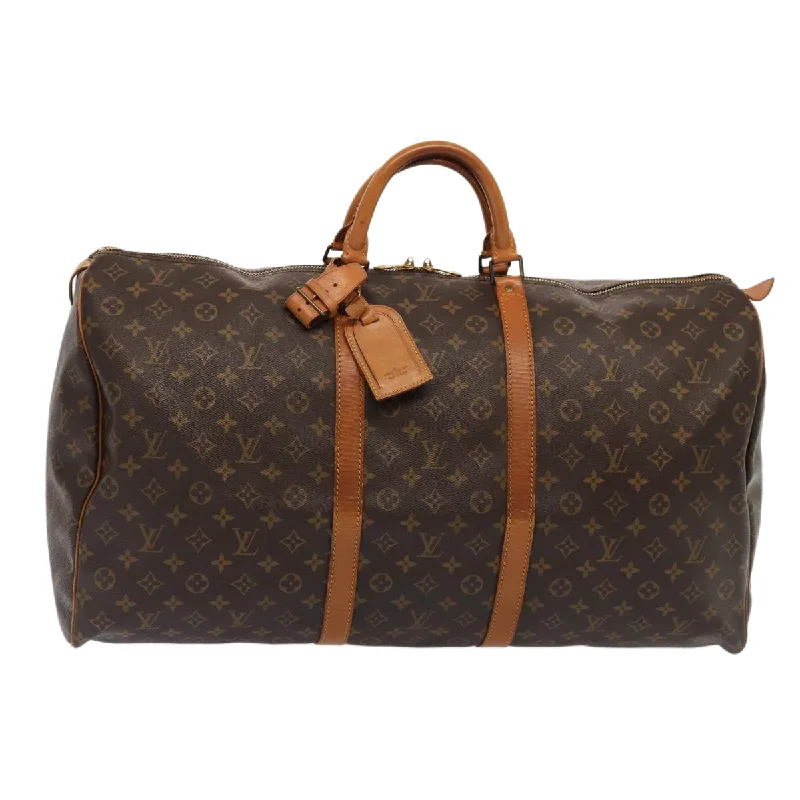 LOUIS VUITTON Monogram Keepall 60 Boston Bag M41422 LV Auth 84255