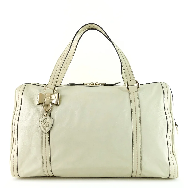 Duchessa Leather Boston Bag