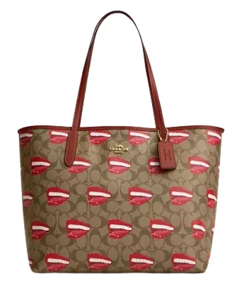 Coach Coach X Tom Wesselmann City Tote In Signature Canvas