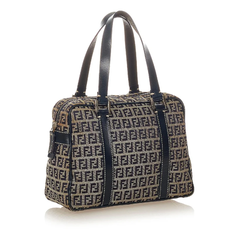 Fendi Zucchino Canvas Handbag (SHG-26622)