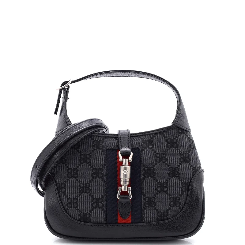 x Gucci The Hacker Project Jackie 1961 Hobo BB Canvas Mini