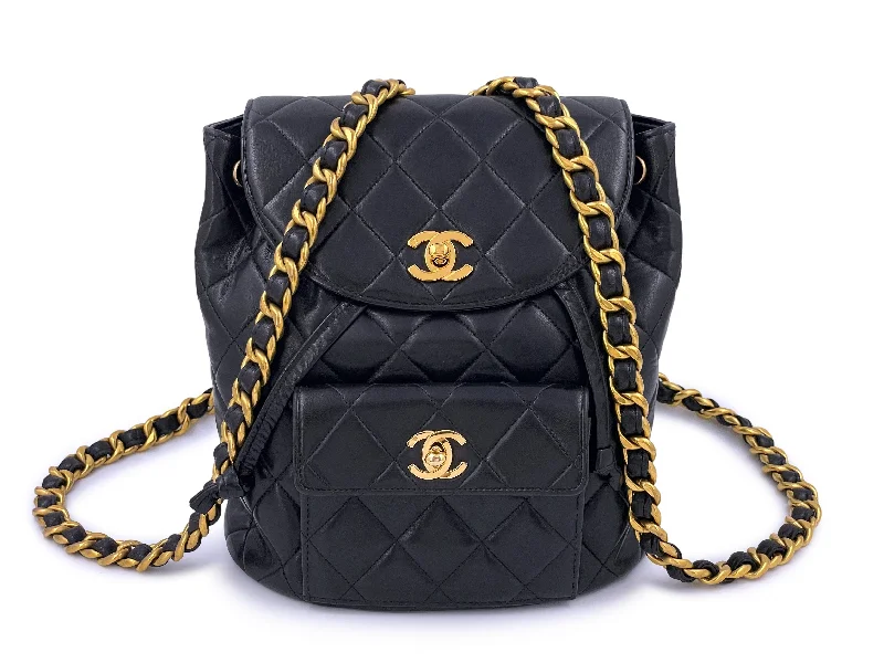 Chanel Vintage Classic Duma Quilted Backpack Bag 24k GHW