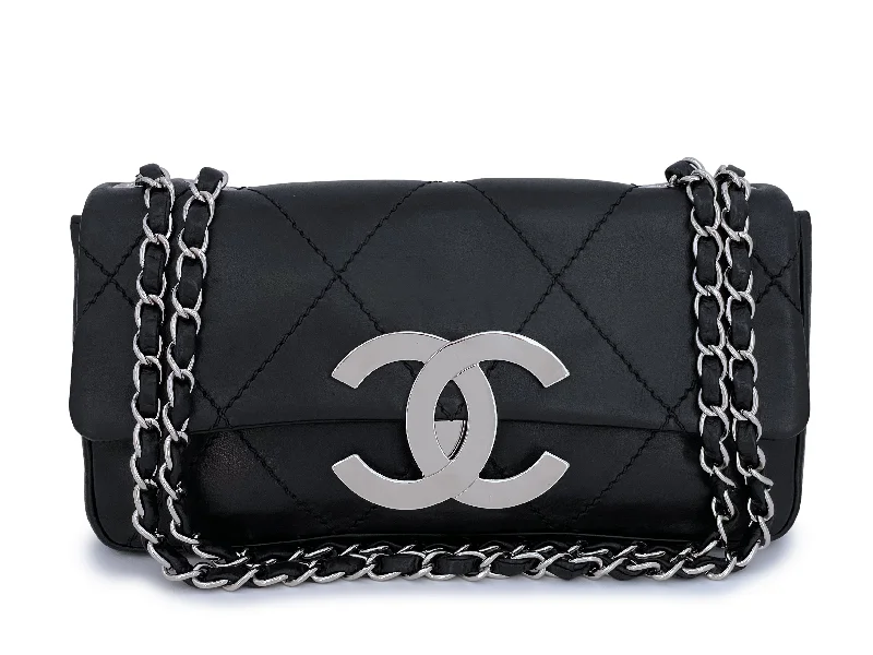 Chanel 2005 Black Giant Oversized CC Medium Flap Bag RHW