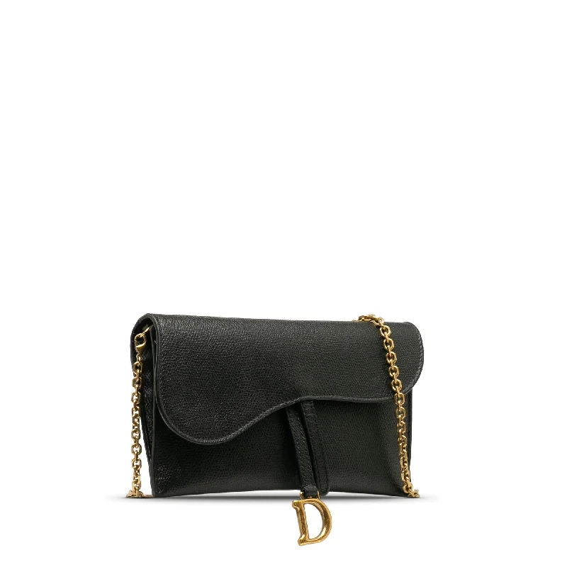 Dior Leather Saddle Wallet On Chain (i9ZAJm)