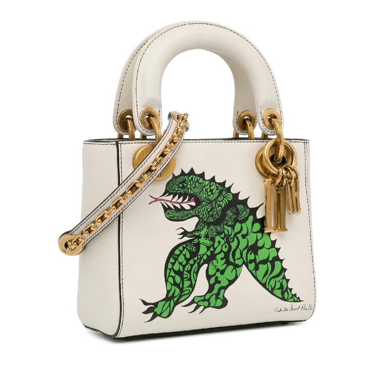 Dior Limited Edition Niki De Saint Phalle Mini Dragon Calfskin Lady Dior (C3LcwE)