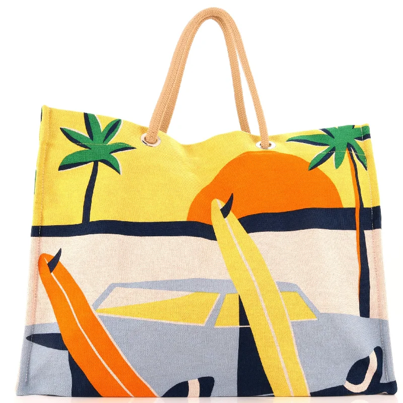 Apres la Vague Beach Bag Printed Toile