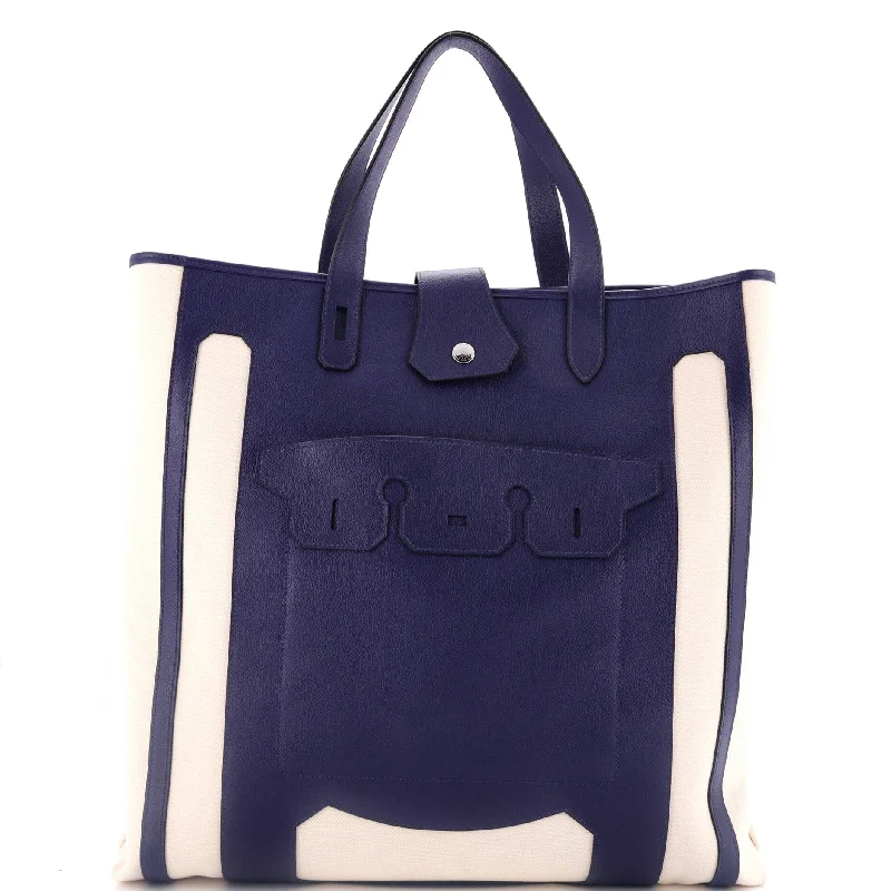 Petit H Monsieur B Tote Toile and Leather GM