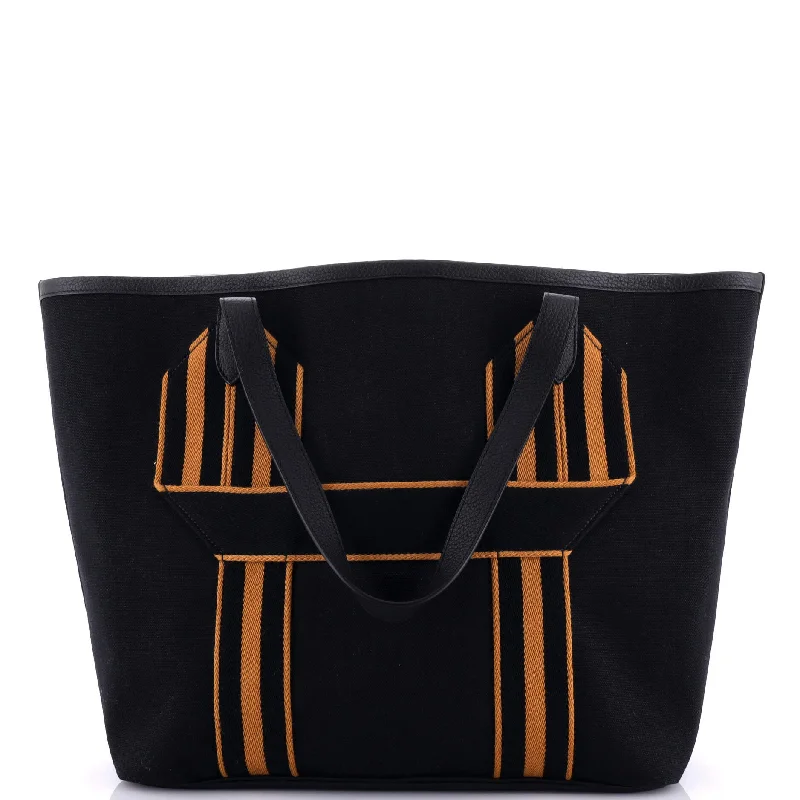 Pursangle Tote Canvas with Leather