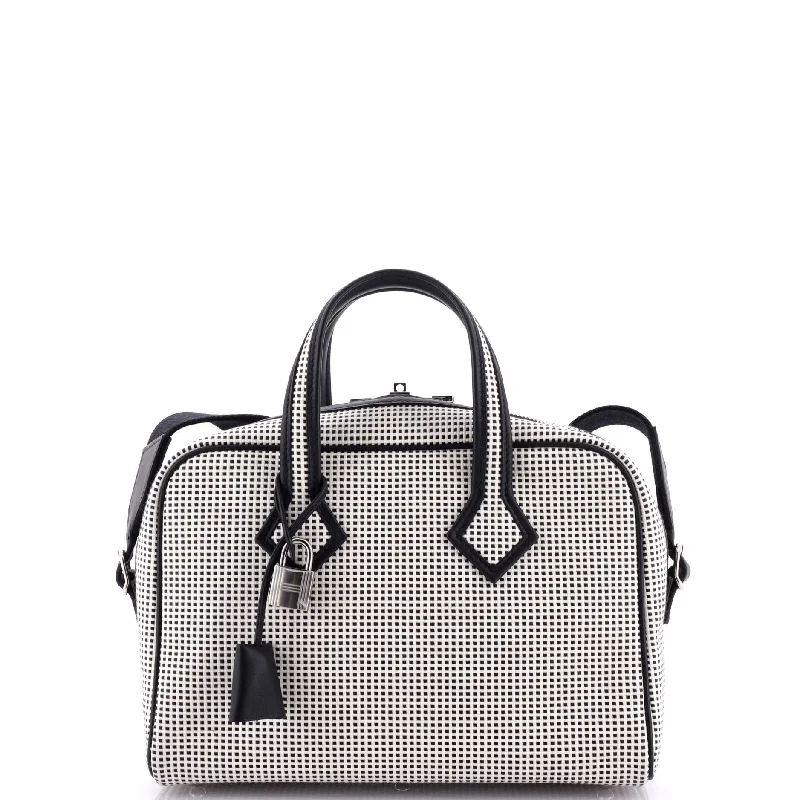 Victoria III Fourre Tout Bag Toile with Leather Mini